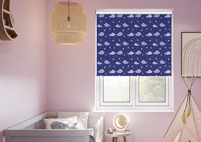 Starry Night, Purple Dream - Roller Blind - Image 3